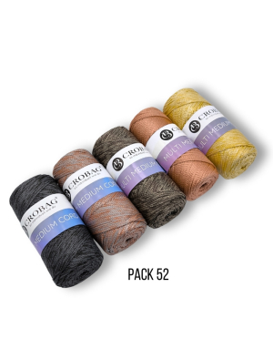 Multi Medium Cord Garn, 5er Sparpack, Kombinationen 45-66