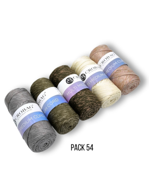 Multi Medium Cord Garn, 5er Sparpack, Kombinationen 45-66