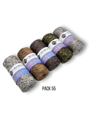 Multi Medium Cord Garn, 5er Sparpack, Kombinationen 45-66