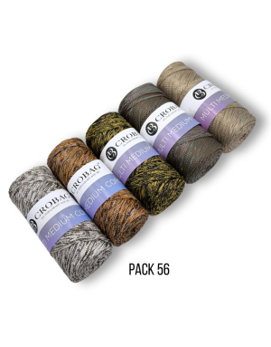 Multi Medium Cord Garn, 5er Sparpack, Kombinationen 45-66