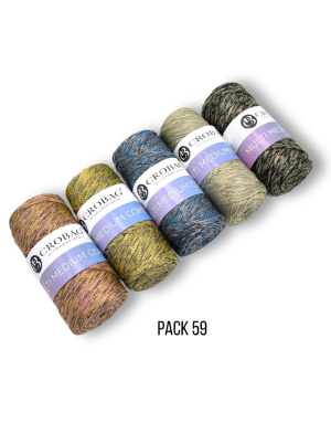 Multi Medium Cord Garn, 5er Sparpack, Kombinationen 45-66