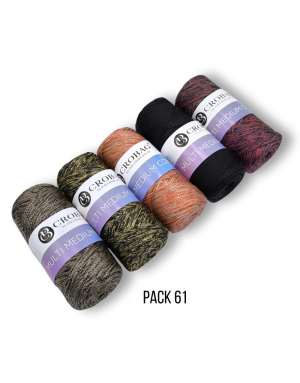 Multi Medium Cord Garn, 5er Sparpack, Kombinationen 45-66