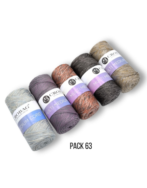 Multi Medium Cord Garn, 5er Sparpack, Kombinationen 45-66
