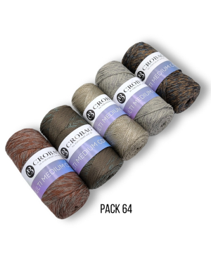 Multi Medium Cord Garn, 5er Sparpack, Kombinationen 45-66