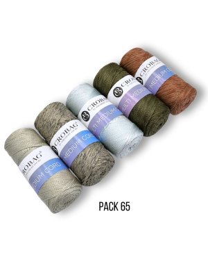 Multi Medium Cord Garn, 5er Sparpack, Kombinationen 45-66