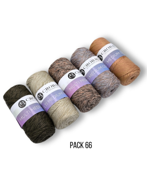 Multi Medium Cord Garn, 5er Sparpack, Kombinationen 45-66