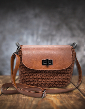 Häkelset für Tasche Vivien in beige mit Basic Cord Garn