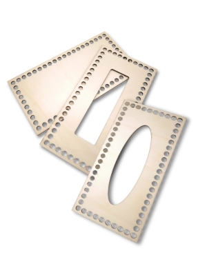 Holzdeckel und/oder Holzboden für Tücherbox |Tücherbox zum Häkeln