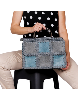 Häkelset für Tasche Patrizia in grün mit Medium Cord Garn