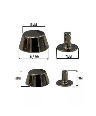 Metallfüßchen mit Schraube