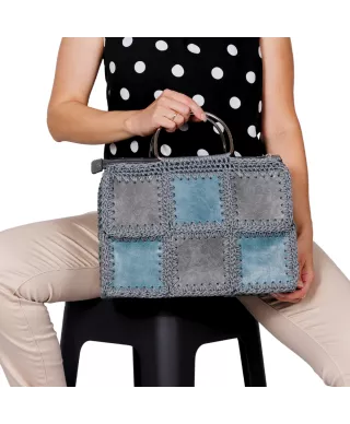 Häkelset für Tasche Patrizia in beige mit Medium Cord Garn