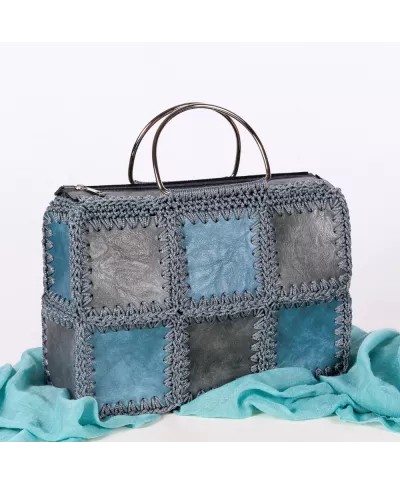 Häkelset für Tasche Patrizia in schwarz mit Medium Cord Garn