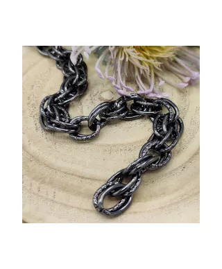 14mm Kette doppelt, alu, Meterware