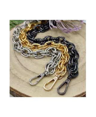 14mm Kette alu, doppelt, 100cm