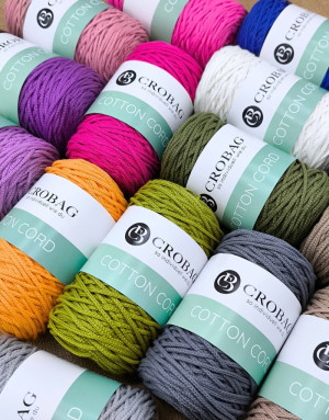 Cotton Cord kaufen | Robustes Baumwollgarn für Taschen und Makramee