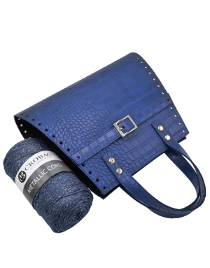 Set Maggy Kroko blau / Metallic