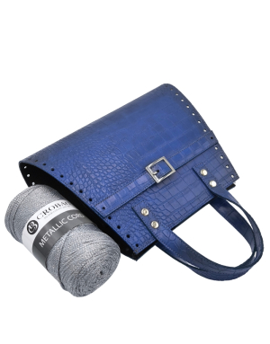 Set Maggy Kroko blau / Metallic