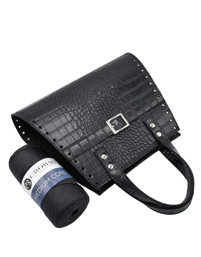 Set Maggy Kroko schwarz / Medium