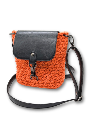 Häkelset für Tasche Mila in altrose mit Macrame Cotton Garn