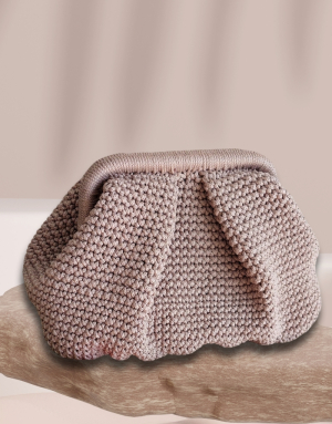 Häkelset für Tasche Grace in grün mit Soft Cord Garn