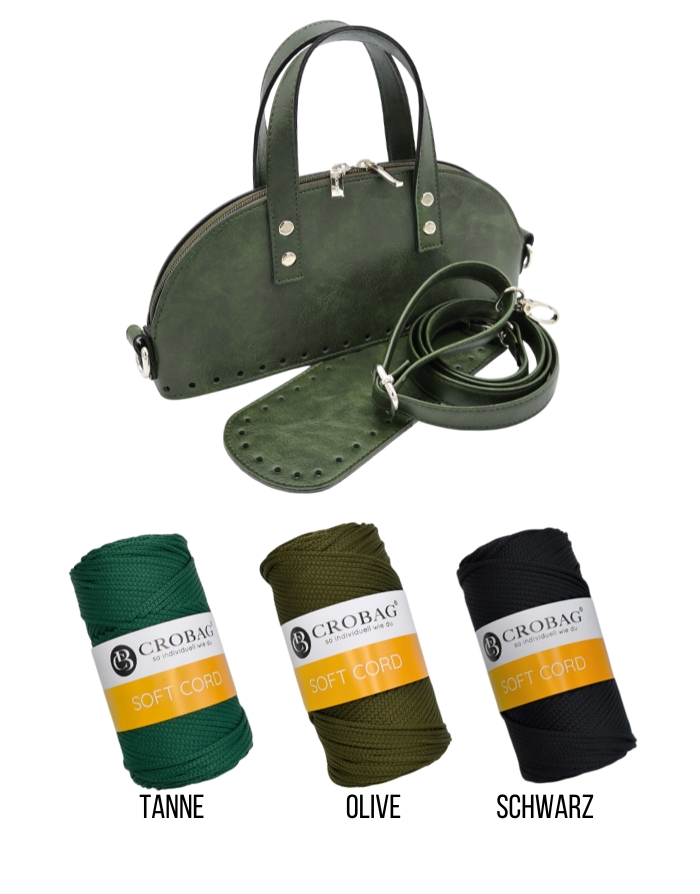 Häkelset für Tasche Sonja in gün mit Soft Cord Garn