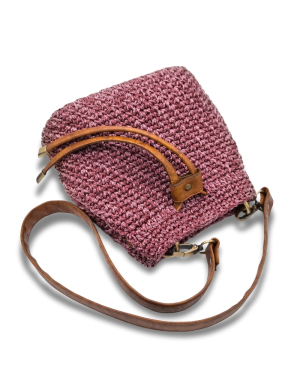 Häkelset für Tasche Marie in schwarz mit Multi Medium Cord Garn