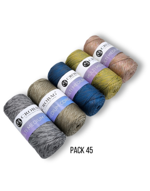 Multi Medium Cord Garn, 5er Sparpack, Kombinationen 45-66