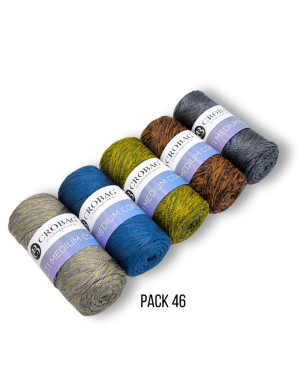 Multi Medium Cord Garn, 5er Sparpack, Kombinationen 45-66